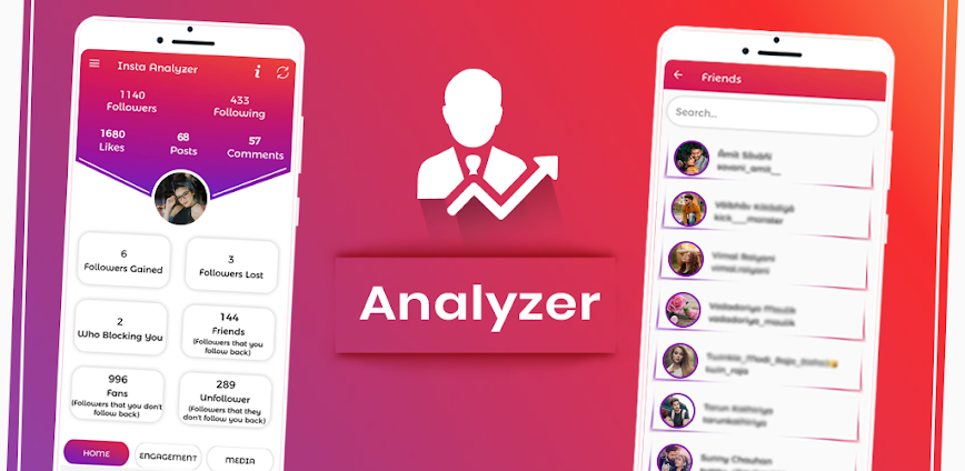 Follower Analyzer Instant Like Apk Download background