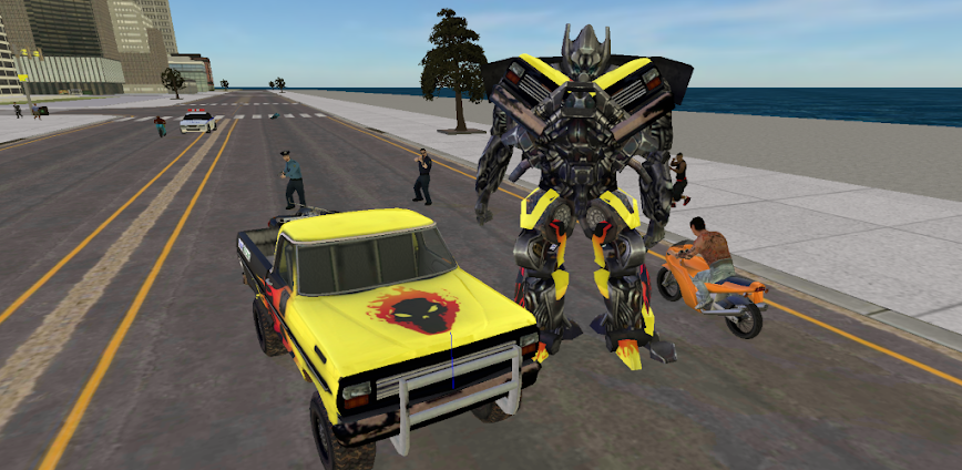 Pickup Truck Robot Apk Download background