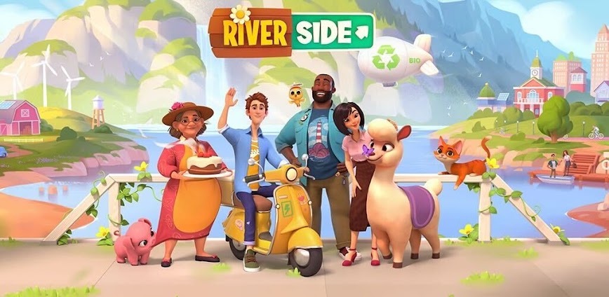 Riverside: Farm Village Apk Download background